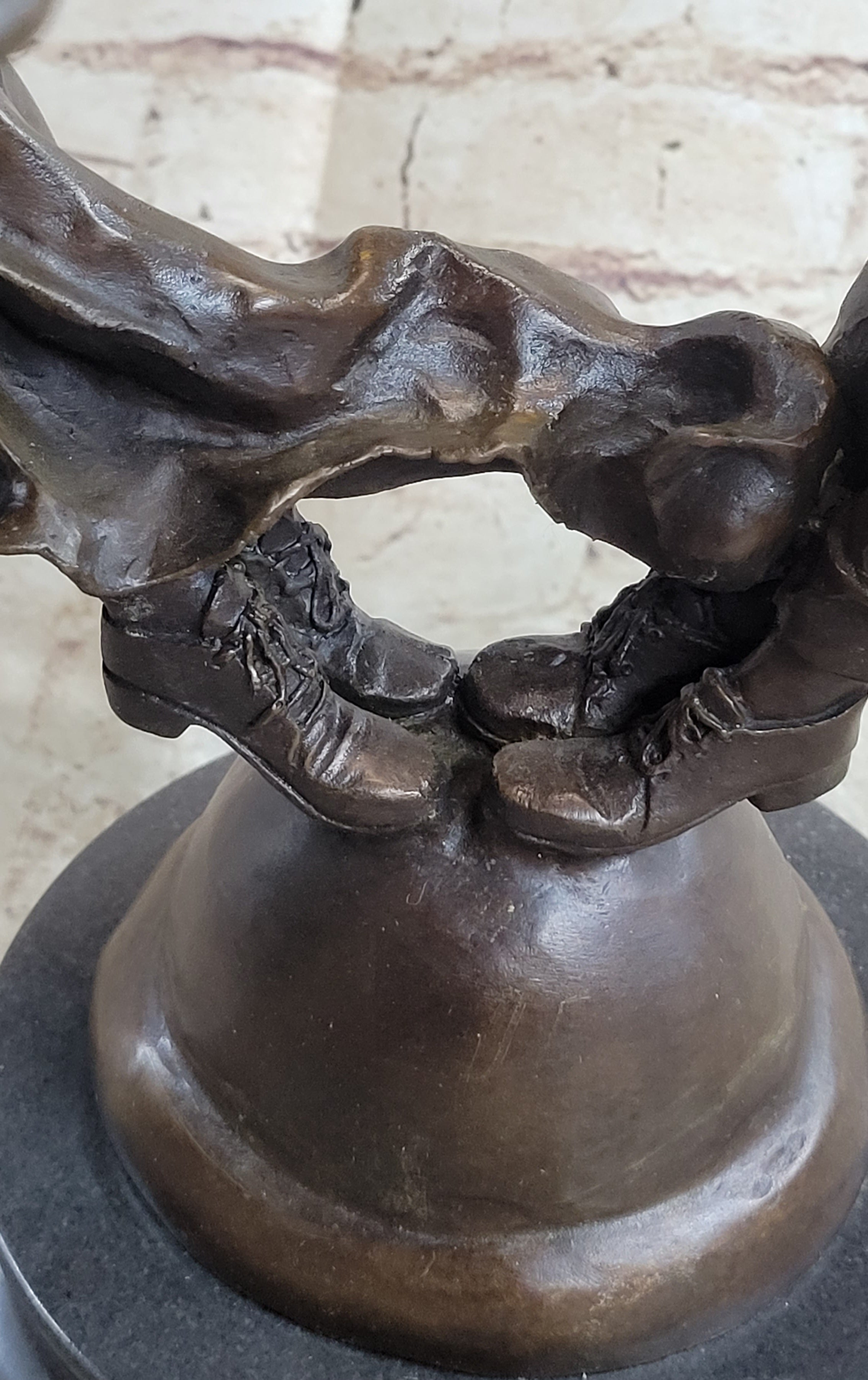 Bronze Art Deco Sculpture Couple Dancing Romantic