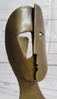 Pablo Picasso Two Faces Mask Modern Art Cubism 11" x 6"