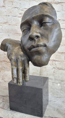 Salvador Dali Resting Man Bronze Bust Sculpture