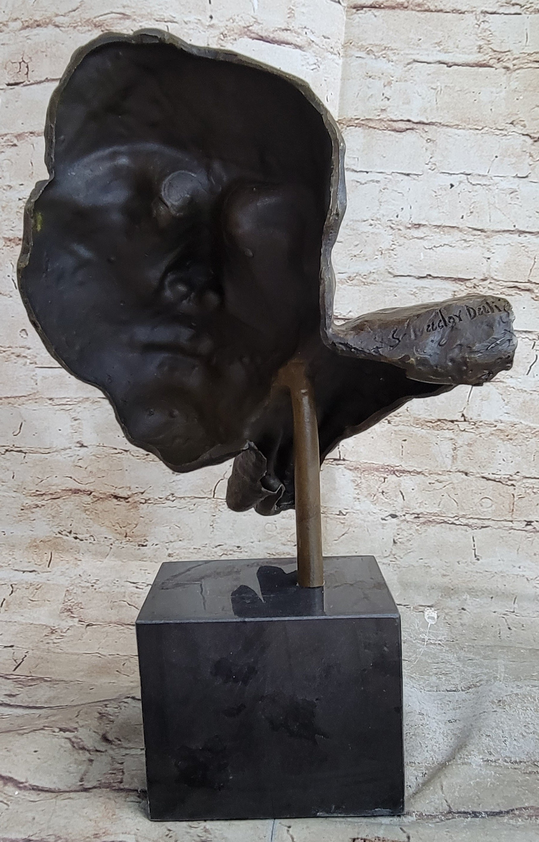 Salvador Dali Resting Man Bronze Bust Sculpture