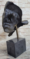Salvador Dali Resting Man Bronze Bust Sculpture