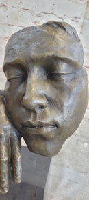 Salvador Dali Resting Man Bronze Bust Sculpture