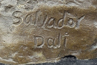 Hush Surreal Bronze Face Sculpture Salvador Dali - Shhh Gesture