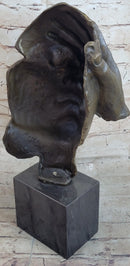 Shame on Me Surreal Face Hand Salvador Dali Bronze 17" x 9"