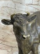 Milk Cow Cattle Bronze Sculpture 9" x 11"