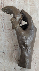 The Hand of Rodin - Bronze Sculpture Holding Nude Female Torso Figure