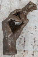 The Hand of Rodin - Bronze Sculpture Holding Nude Female Torso Figure