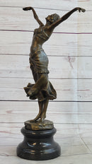 Belly Dancer Girl Bronze Sculpture Art Deco DH Chiparus