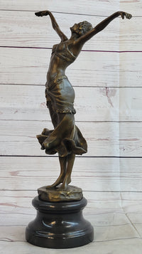 Belly Dancer Girl Bronze Sculpture Art Deco DH Chiparus