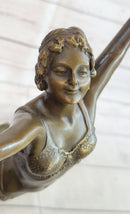 Belly Dancer Girl Bronze Sculpture Art Deco DH Chiparus