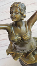 Belly Dancer Girl Bronze Sculpture Art Deco DH Chiparus