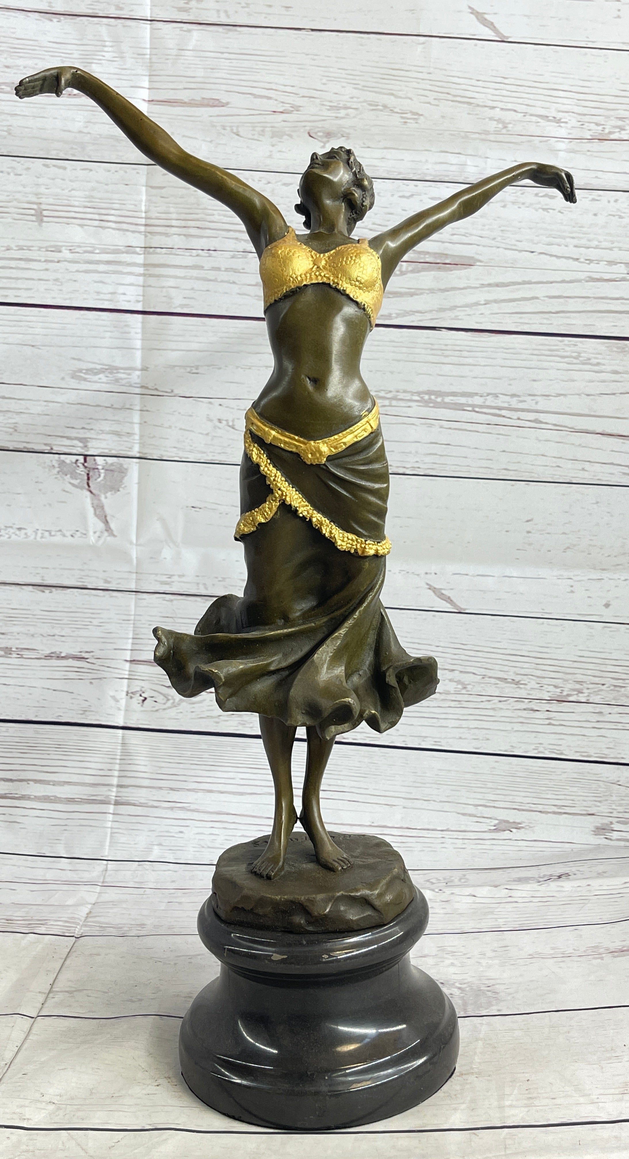 Paul Philippe 'Russian Dancer' Vintage Bronze Sculpture