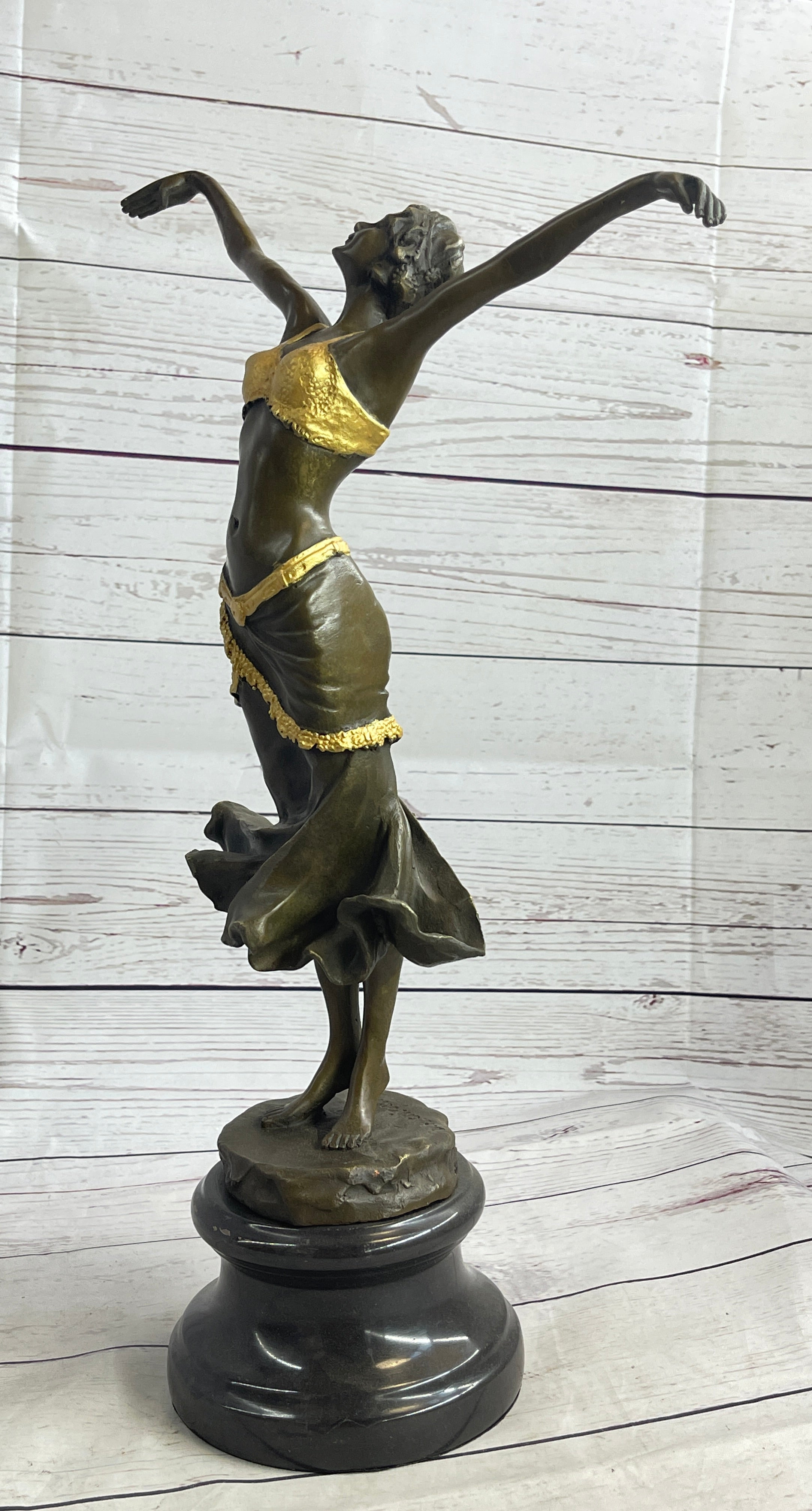Paul Philippe 'Russian Dancer' Vintage Bronze Sculpture