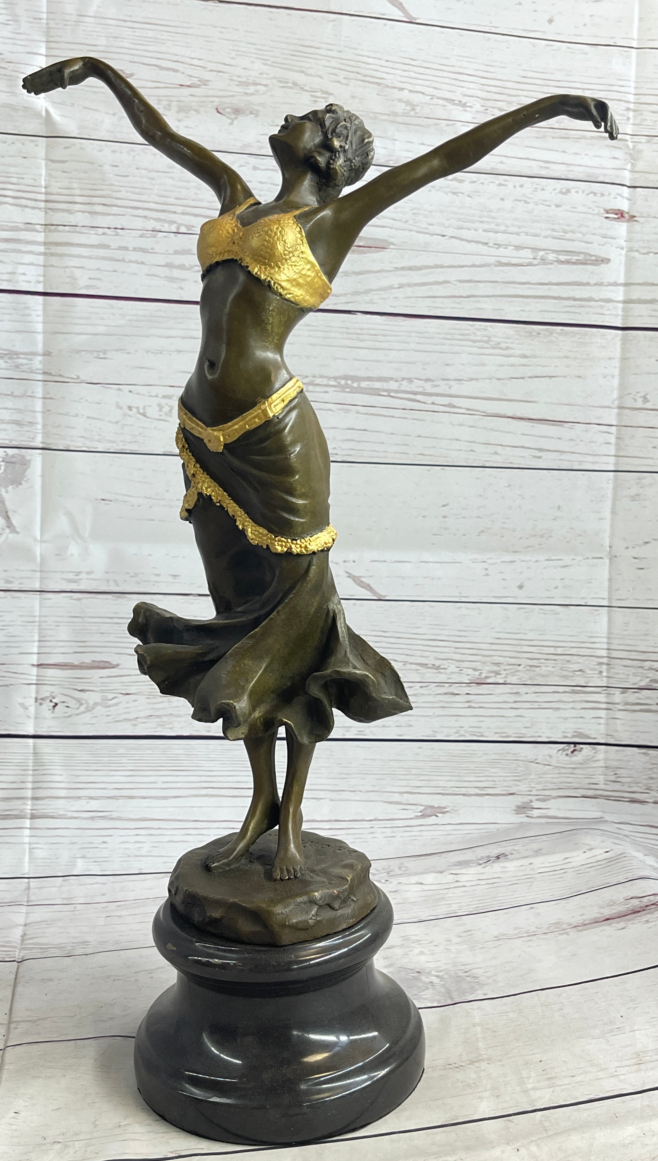 Paul Philippe 'Russian Dancer' Vintage Bronze Sculpture