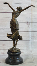Belly Dancer Girl Bronze Sculpture Art Deco DH Chiparus