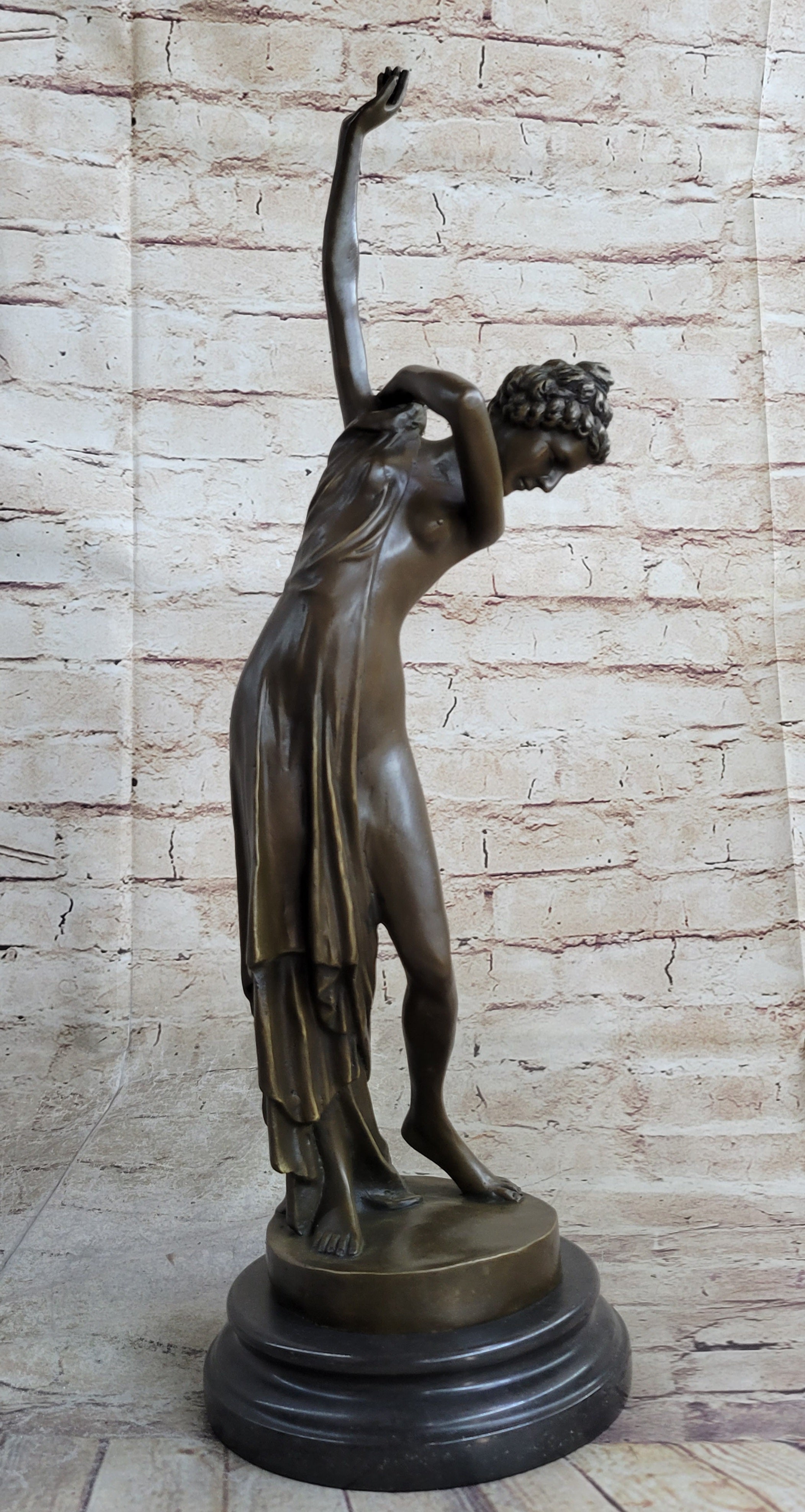 100% Solid Nude Roman Dancer Entertainer Sculpture