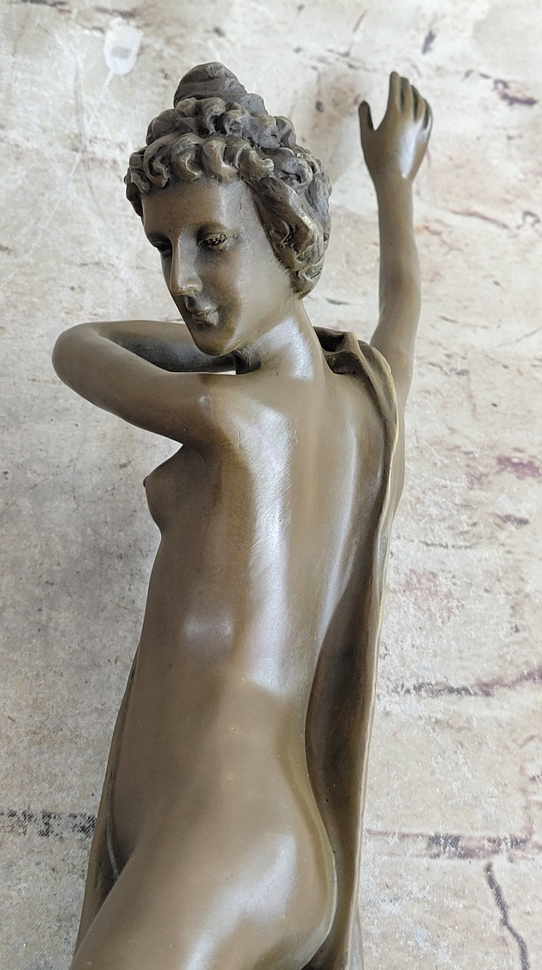 100% Solid Nude Roman Dancer Entertainer Sculpture