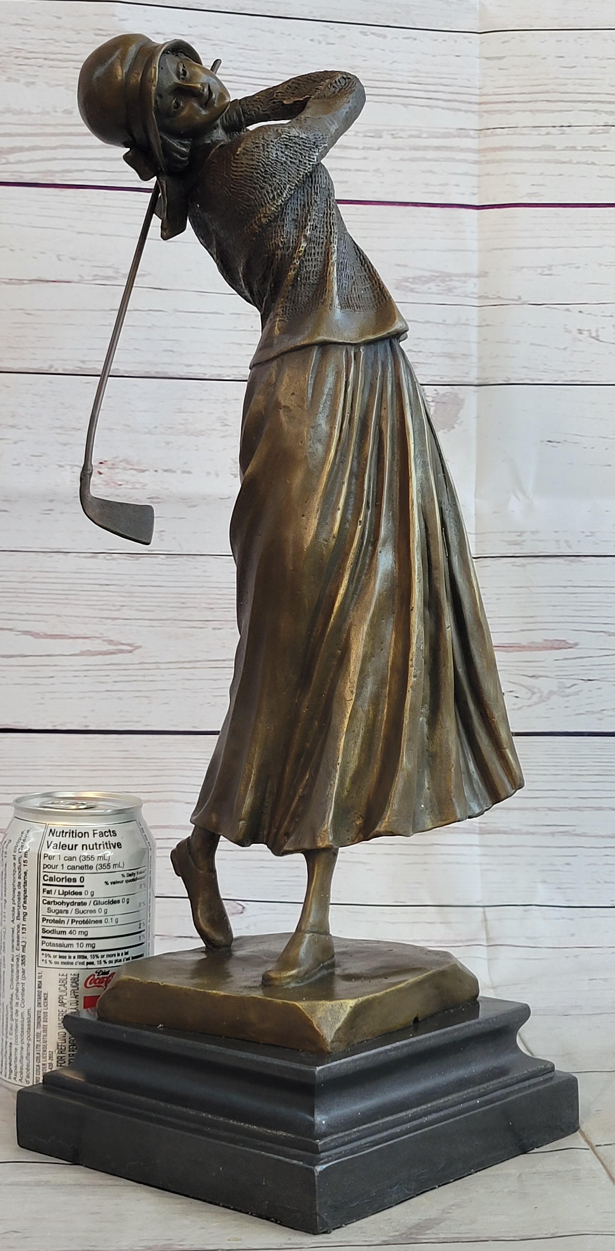 Golf Lover Mother's Day Female Golfer Club Bag Bronze Marble