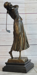 Golf Lover Mother's Day Female Golfer Club Bag Bronze Marble