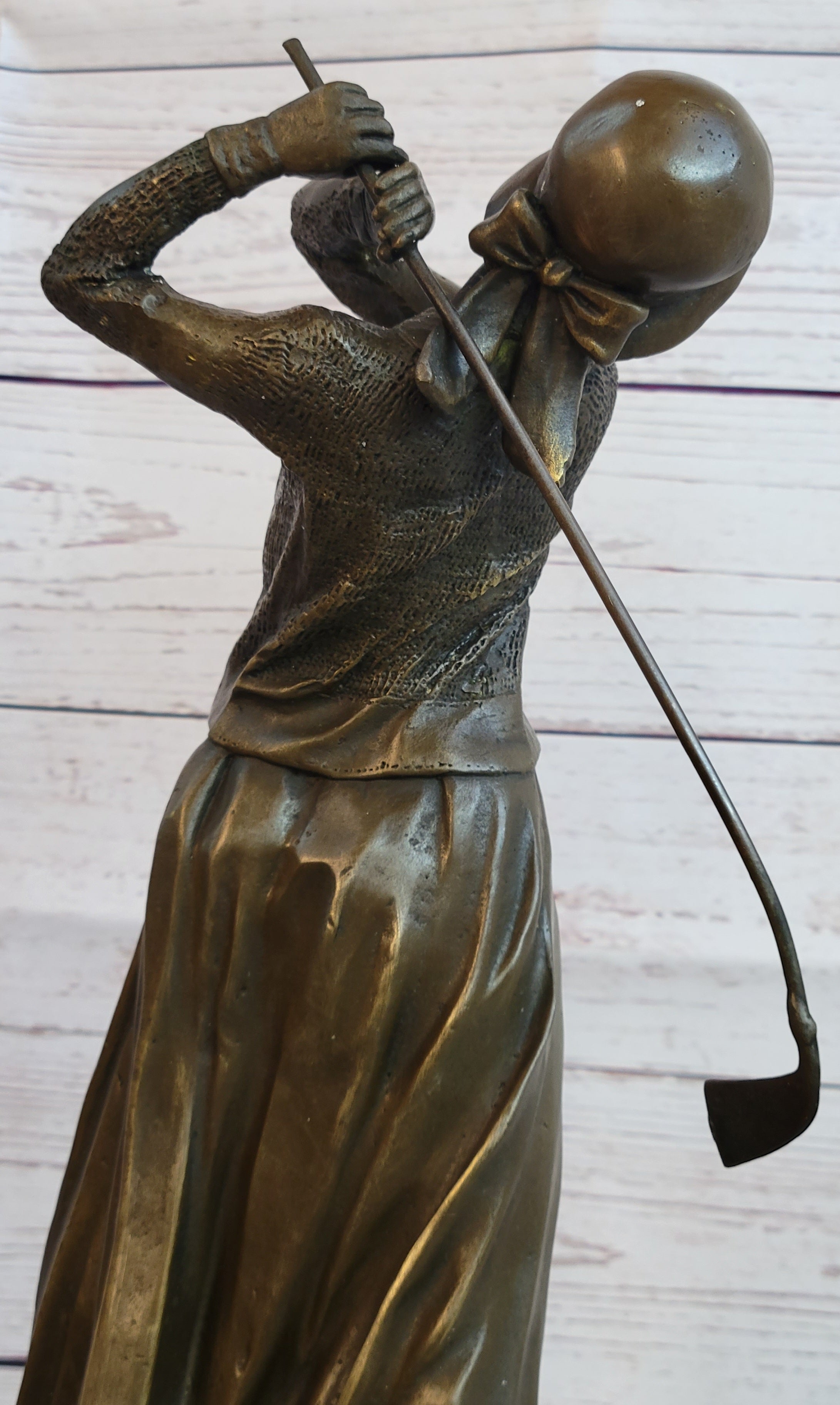 Golf Lover Mother's Day Female Golfer Club Bag Bronze Marble