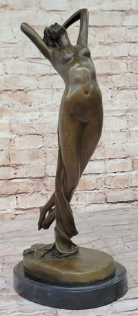 Hot Cast Bronze Nude Girl Floating Female Figuring Art Deco Bronze Sculpture