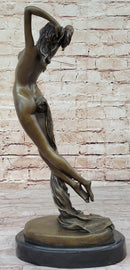 Hot Cast Bronze Nude Girl Floating Female Figuring Art Deco Bronze Sculpture