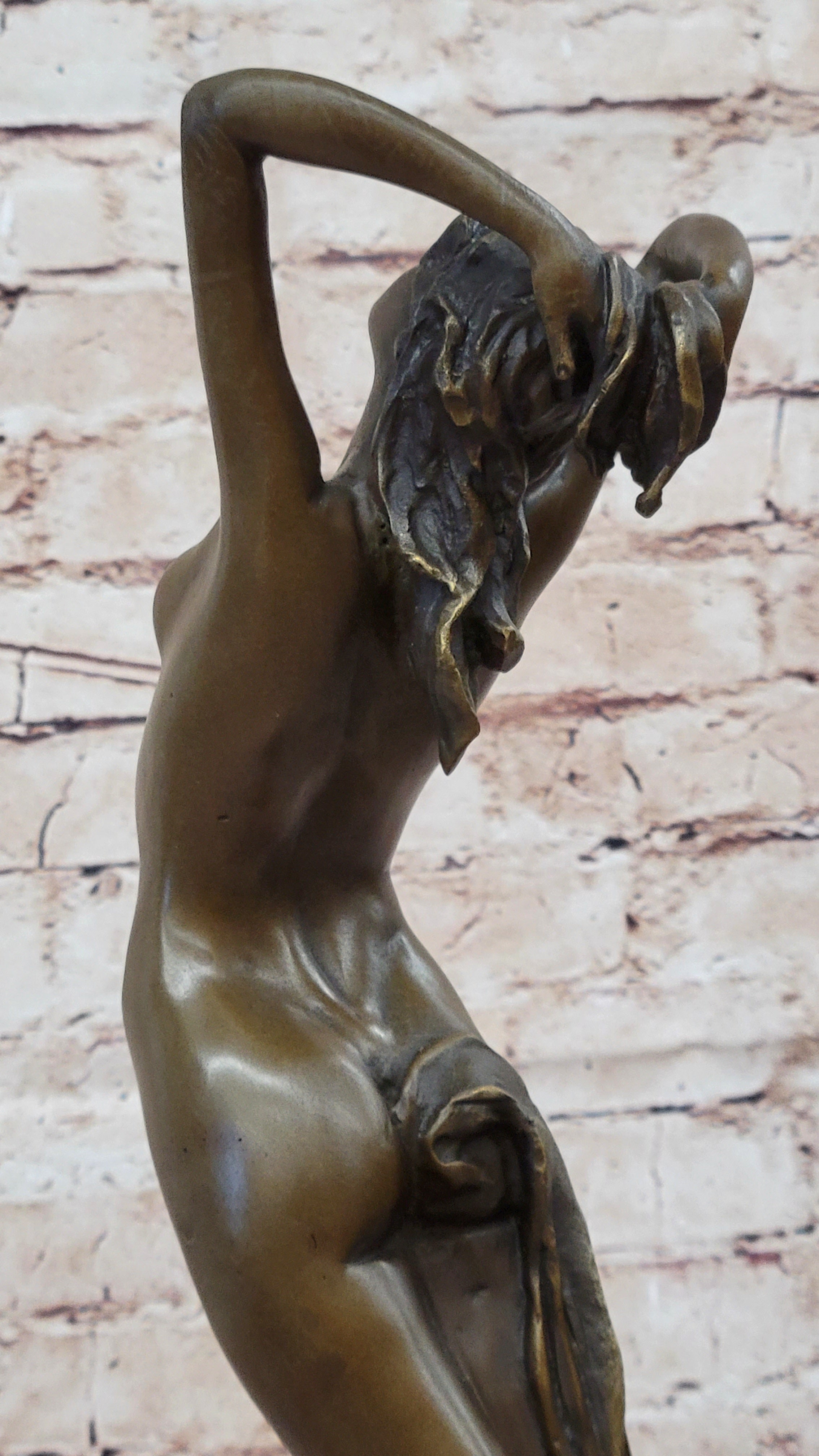 Hot Cast Bronze Nude Girl Floating Female Figuring Art Deco Bronze Sculpture