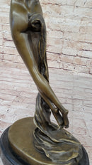 Hot Cast Bronze Nude Girl Floating Female Figuring Art Deco Bronze Sculpture
