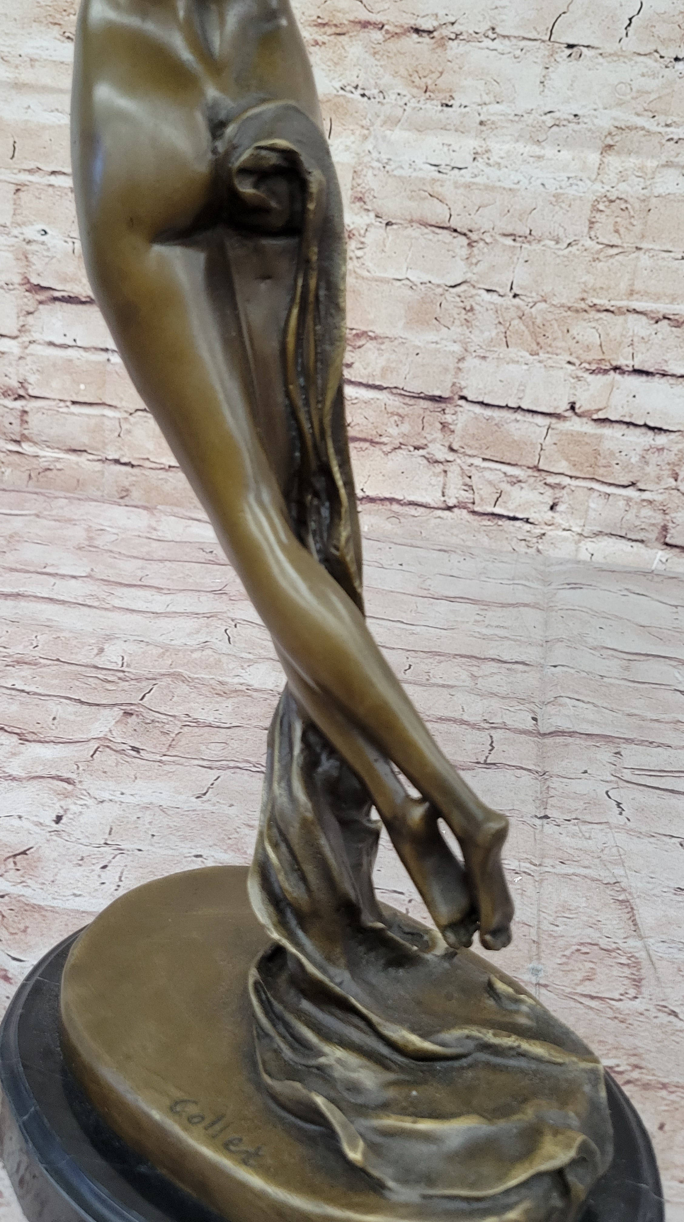 Hot Cast Bronze Nude Girl Floating Female Figuring Art Deco Bronze Sculpture