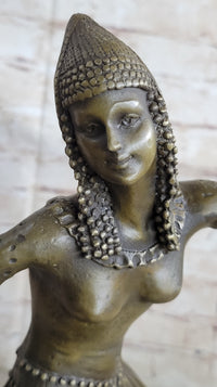 Bruno Zach Captive Dancer Bronze Sculpture Art Nouveau