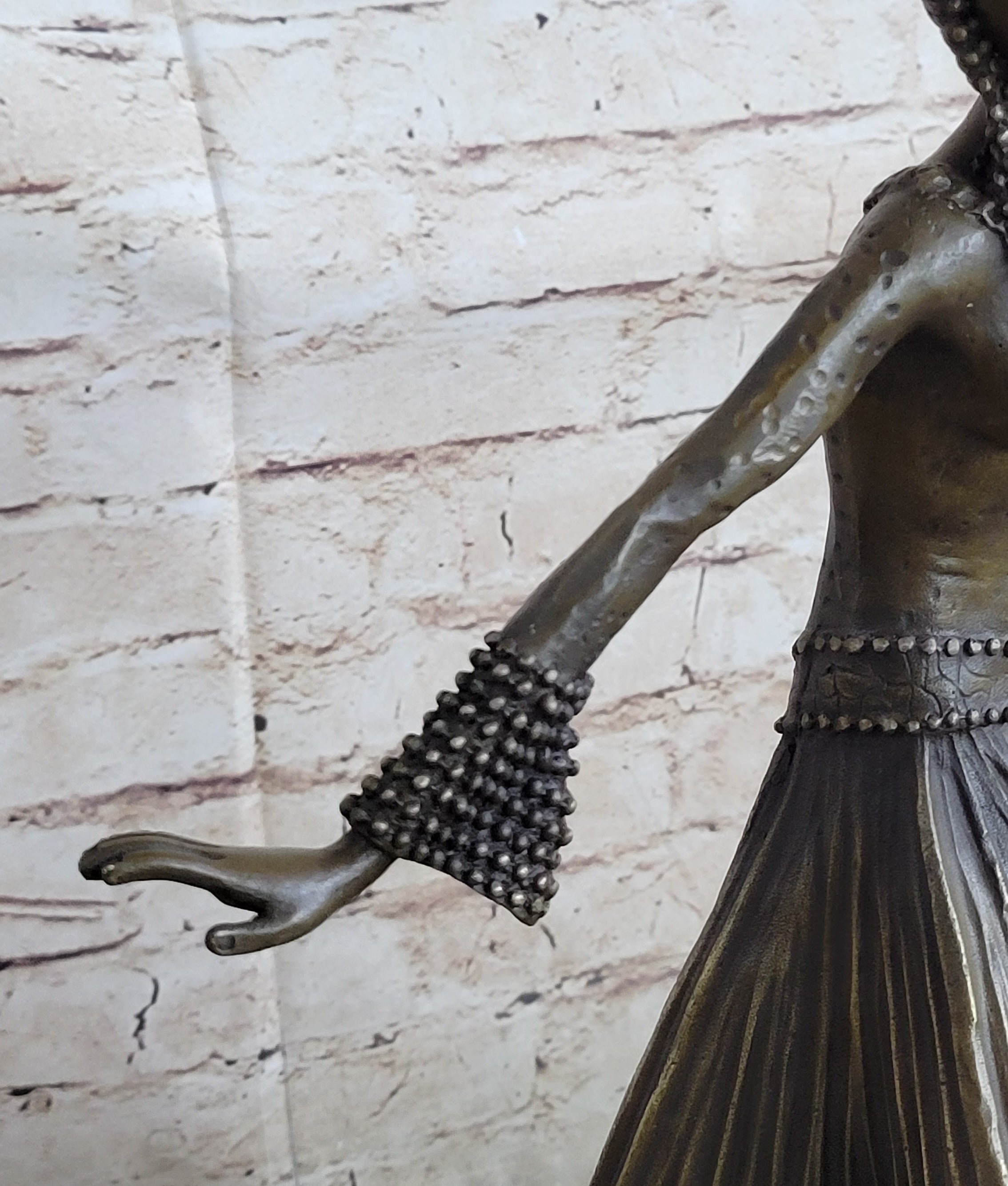 Bruno Zach Captive Dancer Bronze Sculpture Art Nouveau