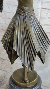 Bruno Zach Captive Dancer Bronze Sculpture Art Nouveau