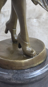 Bruno Zach Captive Dancer Bronze Sculpture Art Nouveau