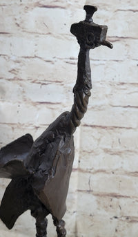 Pablo Picasso Steampunk Abstract Ostrich Bird Bronze Sculpture