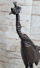 Pablo Picasso Steampunk Abstract Ostrich Bird Bronze Sculpture