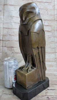 Salvador Dali Abstract Modern Art Owl Bronze Sculpture Marble Statue Home Decor