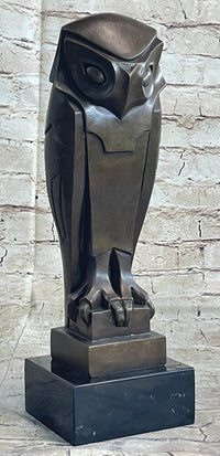 Art Deco Bronze Owl – Modern Stylized Bird
