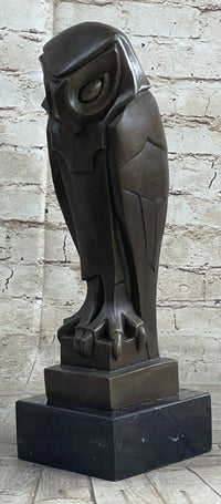 Art Deco Bronze Owl – Modern Stylized Bird