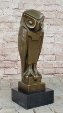 Art Deco Bronze Owl – Modern Stylized Bird