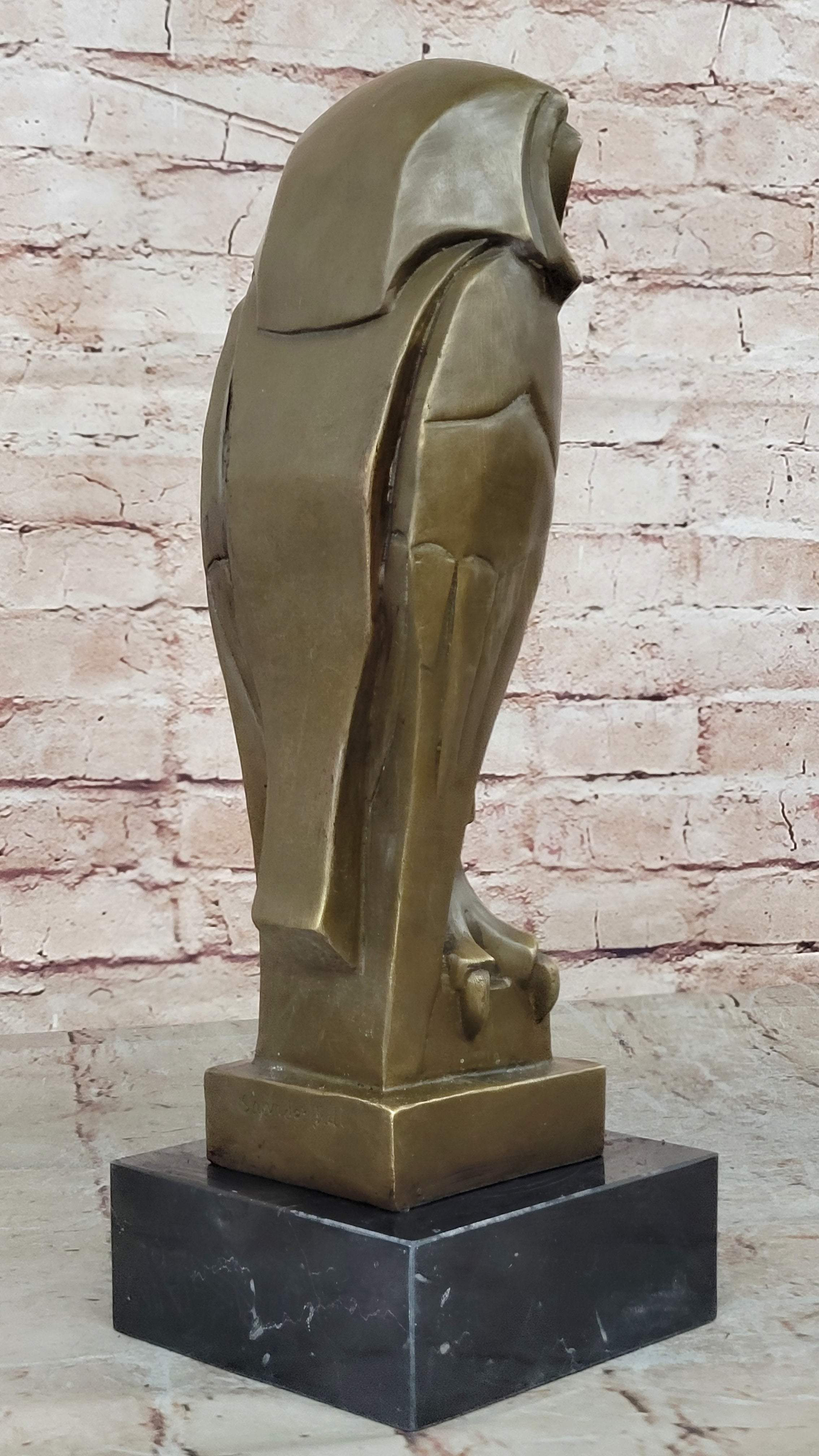 Art Deco Bronze Owl – Modern Stylized Bird