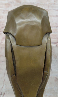 Art Deco Bronze Owl – Modern Stylized Bird