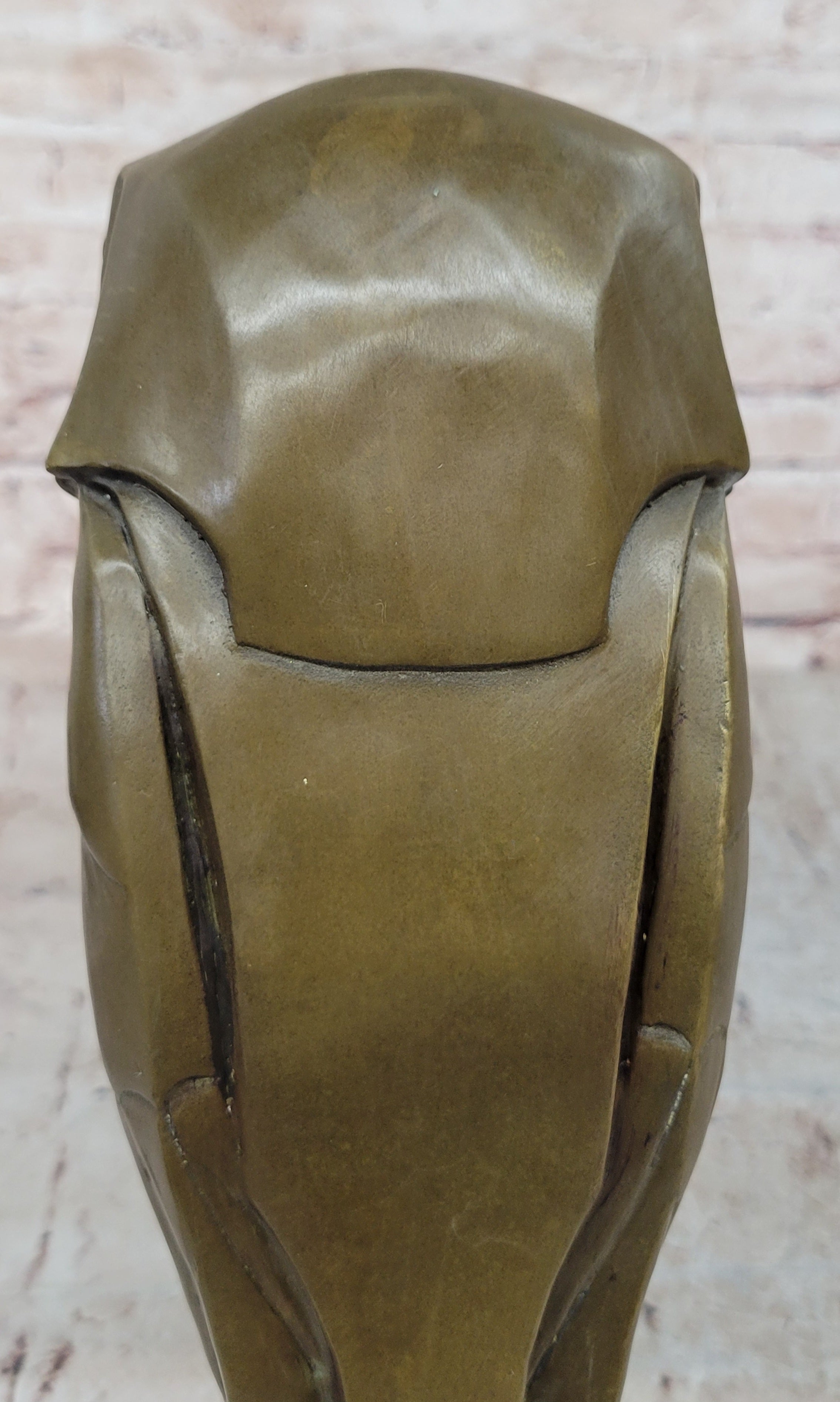 Art Deco Bronze Owl – Modern Stylized Bird
