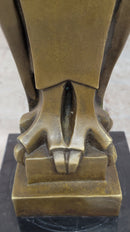 Art Deco Bronze Owl – Modern Stylized Bird