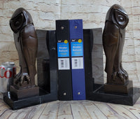Salvador Dali Abstract Owl Bronze Sculpture Marble