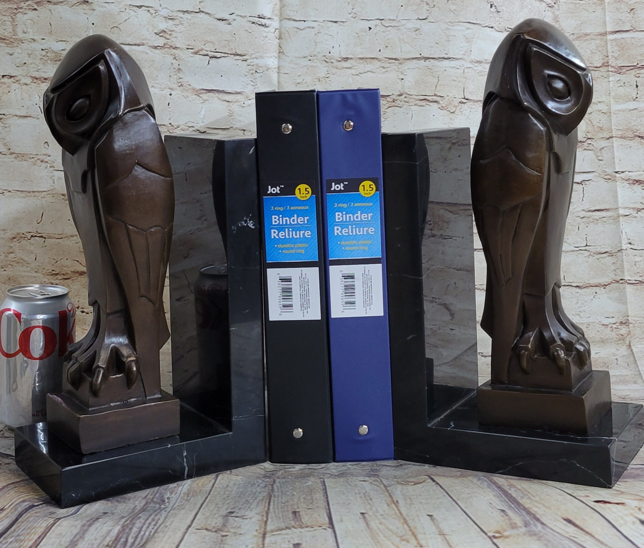 Salvador Dali Abstract Owl Bronze Sculpture Marble
