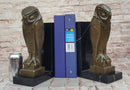 Salvador Dali Abstract Owl Bronze Sculpture Marble