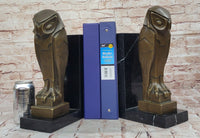 Salvador Dali Abstract Owl Bronze Sculpture Marble