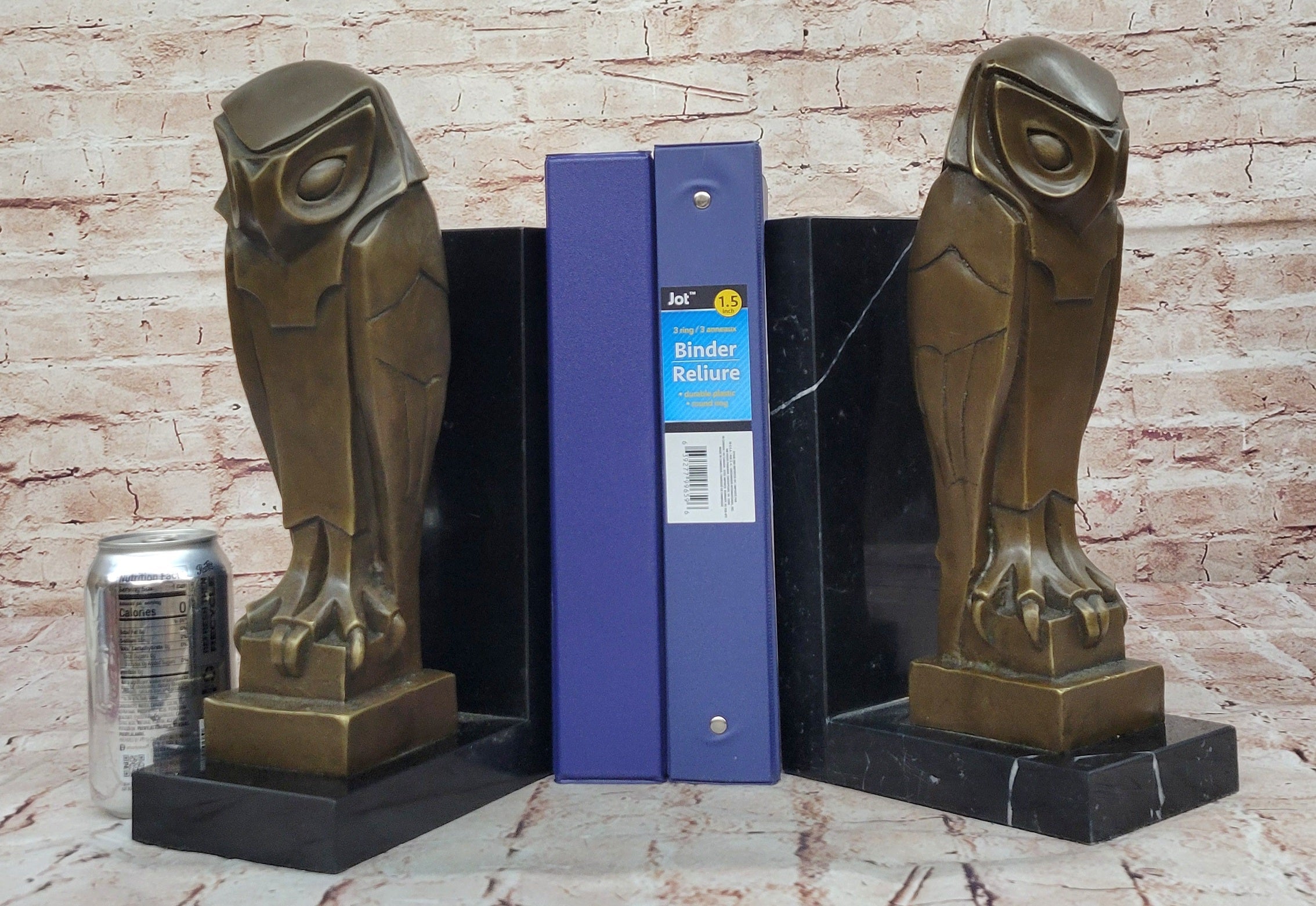 Salvador Dali Abstract Owl Bronze Sculpture Marble