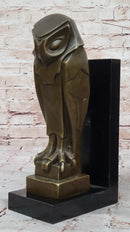 Salvador Dali Abstract Owl Bronze Sculpture Marble
