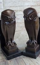 Salvador Dali Abstract Owl Bronze Sculpture Marble